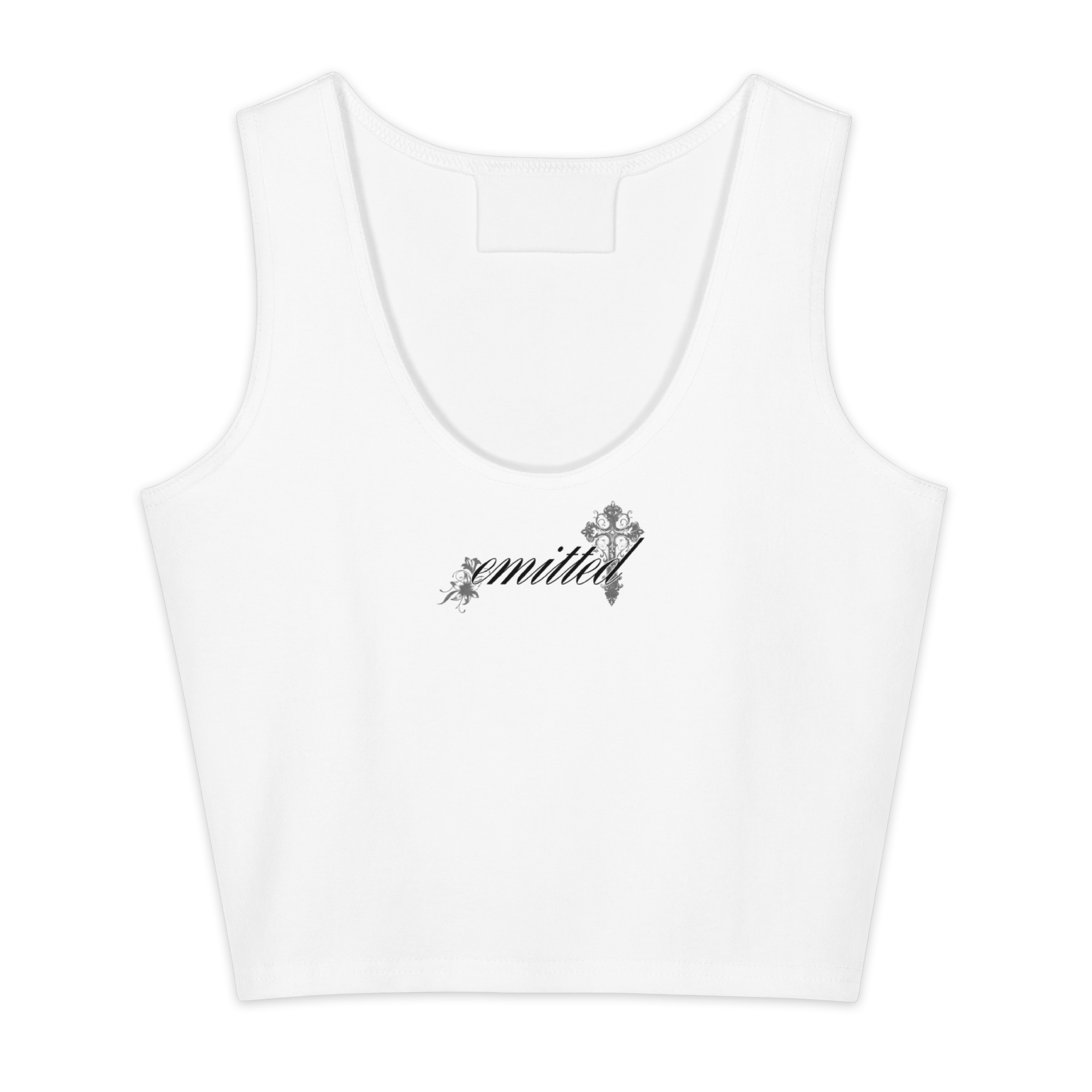 Emitted Flower Crop Top